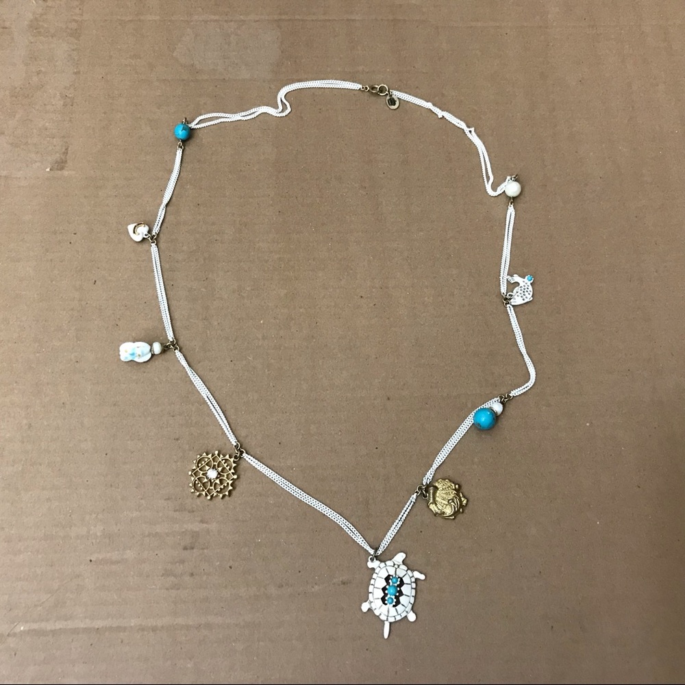 JUICY COUTURE LONG STRAND CHARM NECKLACE